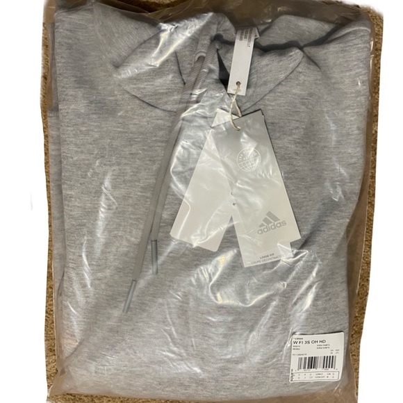 Adidas 3 Stripes Pullover Hoodie NEW - Picture 8 of 8